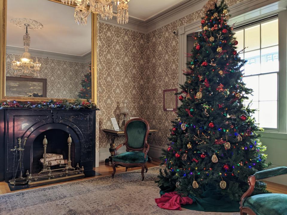 The Rotch-Jones-Duff House & Garden Museum, 396 County St., New Bedford, is all decked out for Christmas.