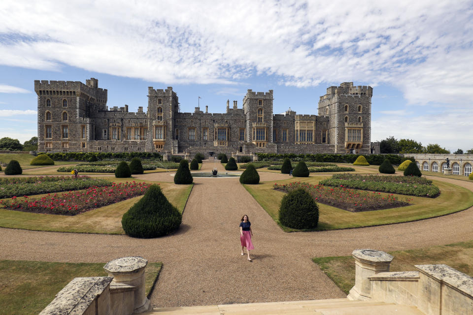Windsor Castle's East Terrace Garden which will be open to the public for the first time in decades from Saturday. (Photo by Steve Parsons/PA Images via Getty Images)