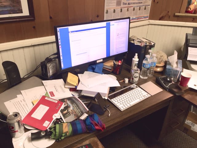 TJ Luoma's Desk