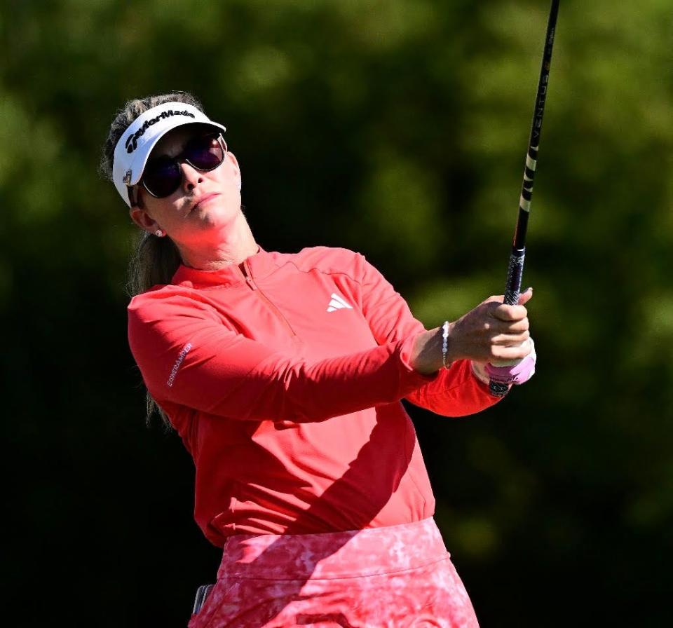 Paula Creamer, shown last year, shot a 1-over-par 72 the first day of the LPGA Drive On Championship.