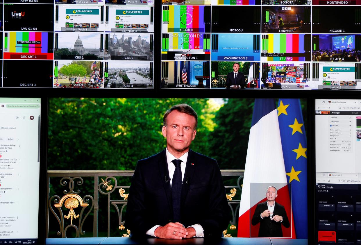 Des européennes aux législatives : 5 épisodes d’une soirée qui fait basculer l’ère Macron (photo prise le 9 juin)