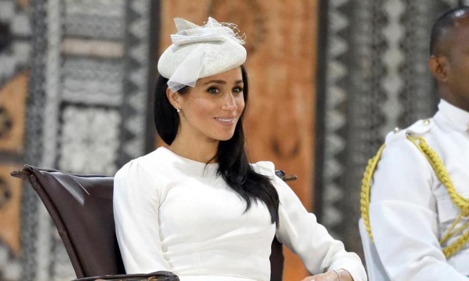 Heads up… Meghan, Duchess of Sussex in Fiji.