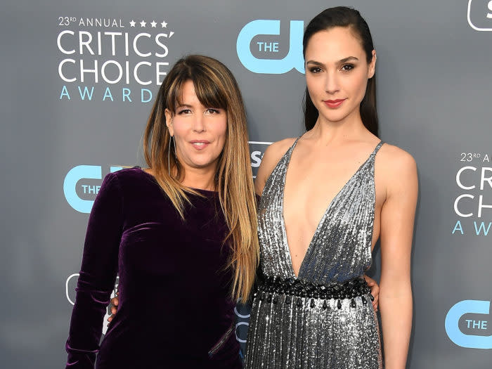 Patty Jenkins and Gal Gadot arrive at the The 23rd Annual Critics' Choice Awards