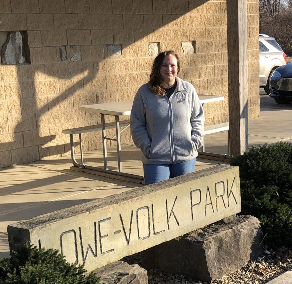 Kaily Vitullo, a Mansfield native, is a naturalist with the Crawford County Park District. Lowe-Volk Nature Center on Ohio 598 in Crestline is considered the "hub" of park district activities.