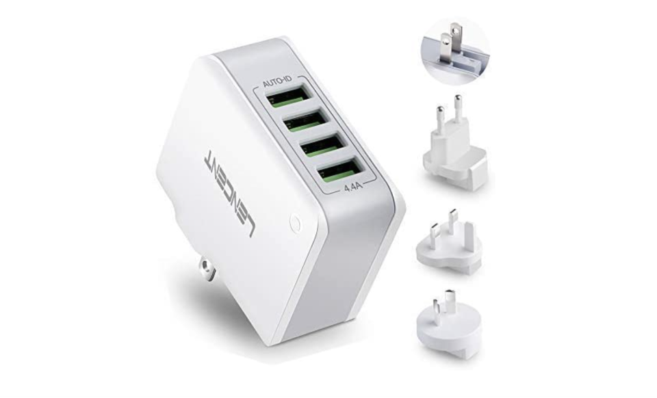 A product image of a multiple USB Wall Charger