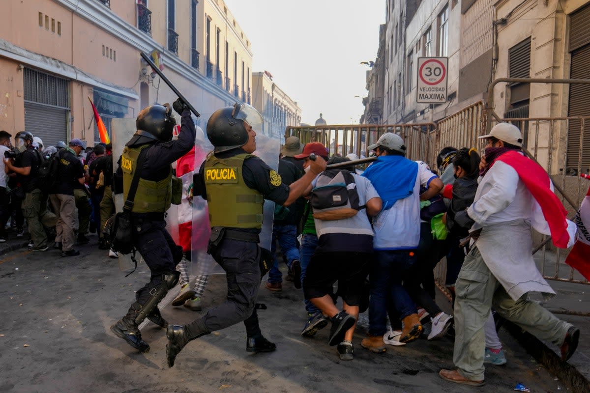 APTOPIX PERÚ-PROTESTAS (AP)