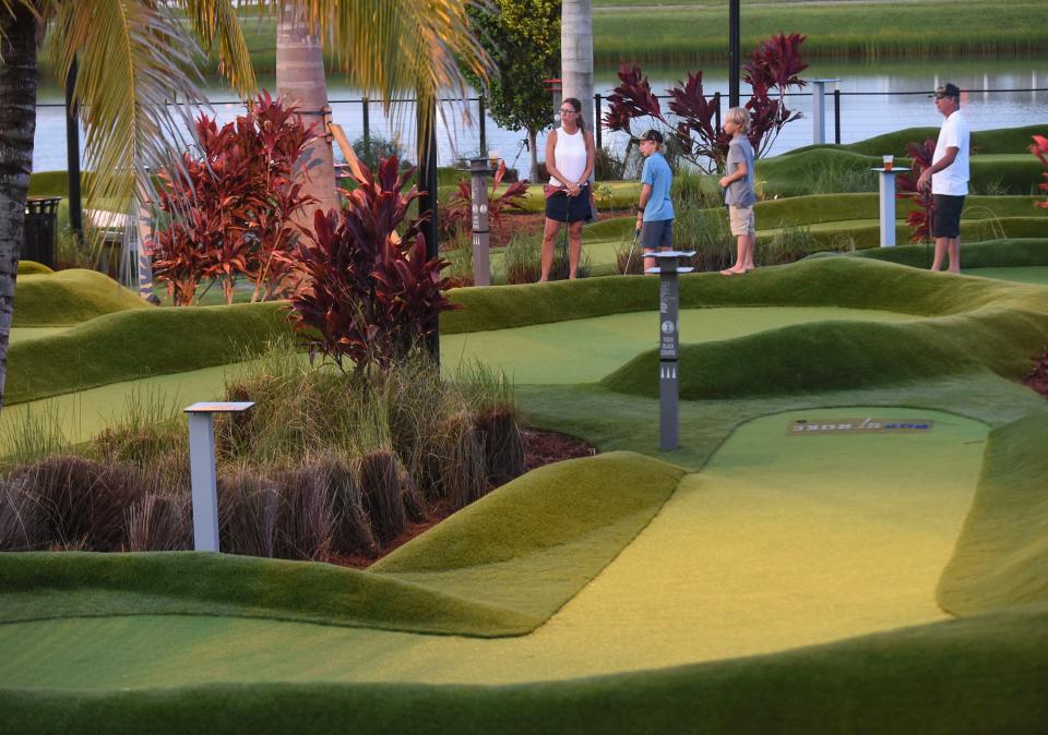 A look inside the renovated PopStroke golfing venue in the Tradition development in Port St. Lucie. PopStroke in Port St. Lucie reopened Saturday, Oct. 8, 2022, with redesigned courses by TGR Design, the addition of a playground and a revamped menu in the restaurant.

Tcn Popstroke Redux 14