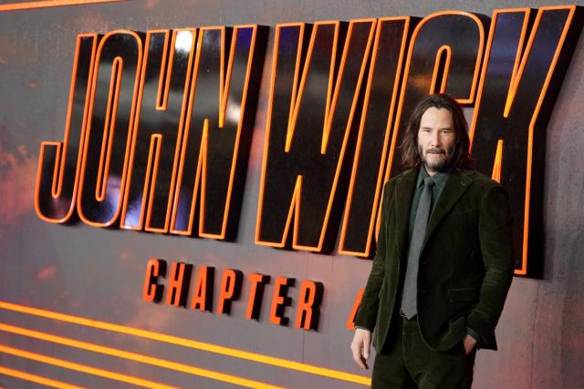 Reeves is promoting  John Wick: Chapter 4 (PA Wire)
