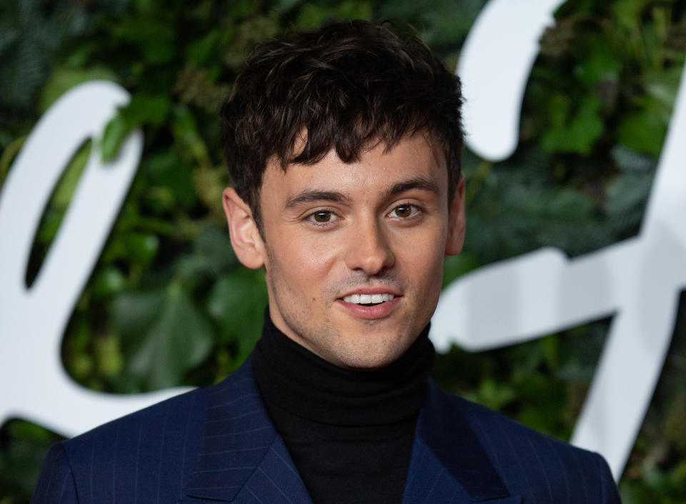 Tom Daley is delivering Channel 4&#39;s Christmas message for 2021. (Photo by Samir Hussein/WireImage)