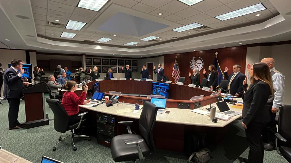 The new Ottawa County Board of Commissioners takes its oath of office Tuesday, Jan. 3.