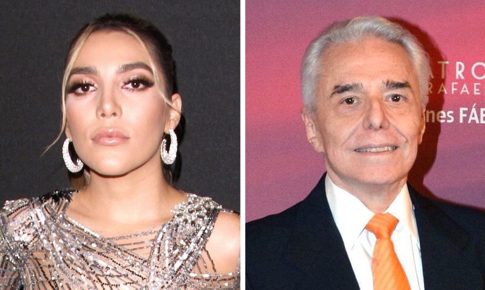 Frida Sofía y su abuelo Enrique Guzmán a quien acusa de haberla abusado sexualmente desde que tenía cinco años de edad. (Getty Images)