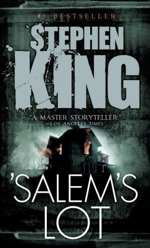 Book cover for Stephen King's 'Salem's Lot' with title and author's name prominently displayed