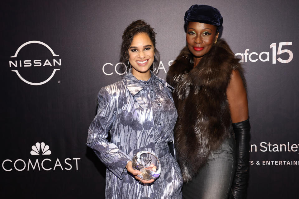 Misty Copeland and Fatima Robinson at the 15th Annual AAFCA Awards held at the Beverly Wilshire, A Four Seasons Hotel on February 21, 2024 in Beverly Hills, California.