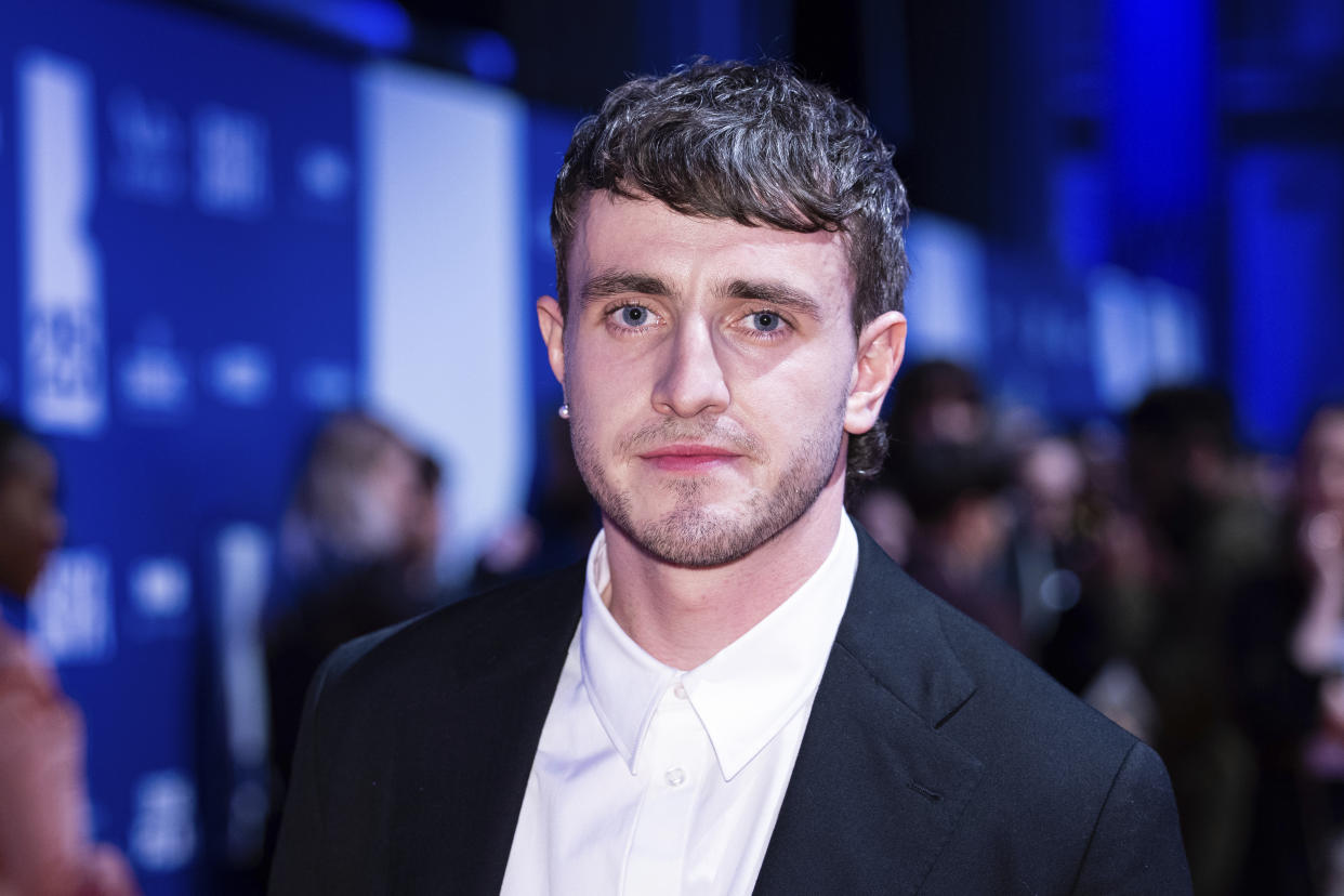 Paul Mescal poses for photographers upon arrival for 'The British Independent Film Awards' in London, Sunday, Dec. 4, 2022. (Photo by Vianney Le Caer/Invision/AP)