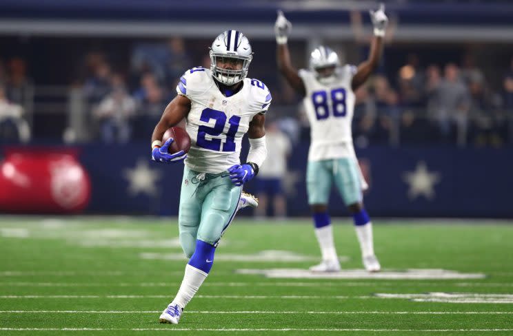 Ezekiel Elliott’s huge rookie year boosted the Cowboys to the top spot. (Getty)