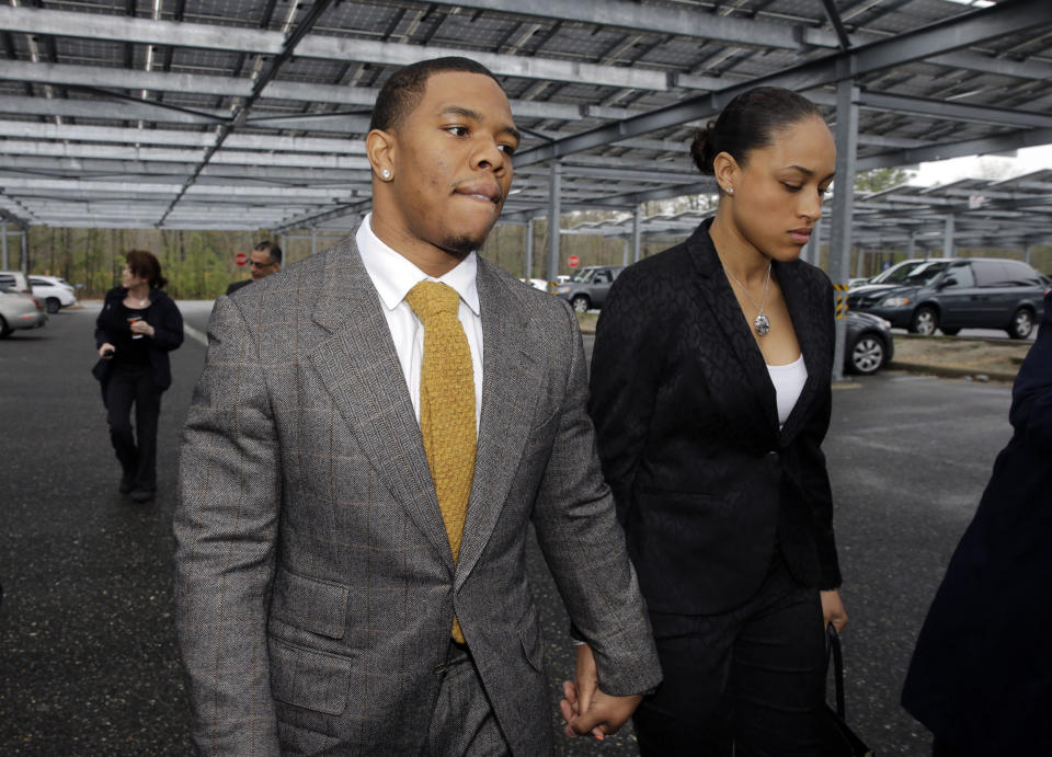 Ray Rice was initially only suspended for two games. [Associated Press]