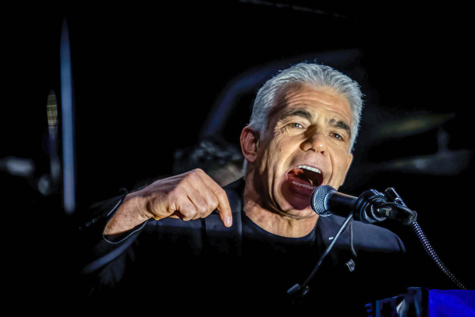 Yair Lapid.  (Eyal Warshavsky / SOPA Images / Getty Images)