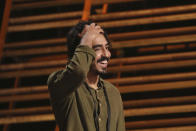 Dev Patel is seen during rehearsals for the 89th Academy Awards on Saturday, Feb. 25, 2017. The Academy Awards will be held at the Dolby Theatre on Sunday, Feb. 26. (Photo by Matt Sayles/Invision/AP)