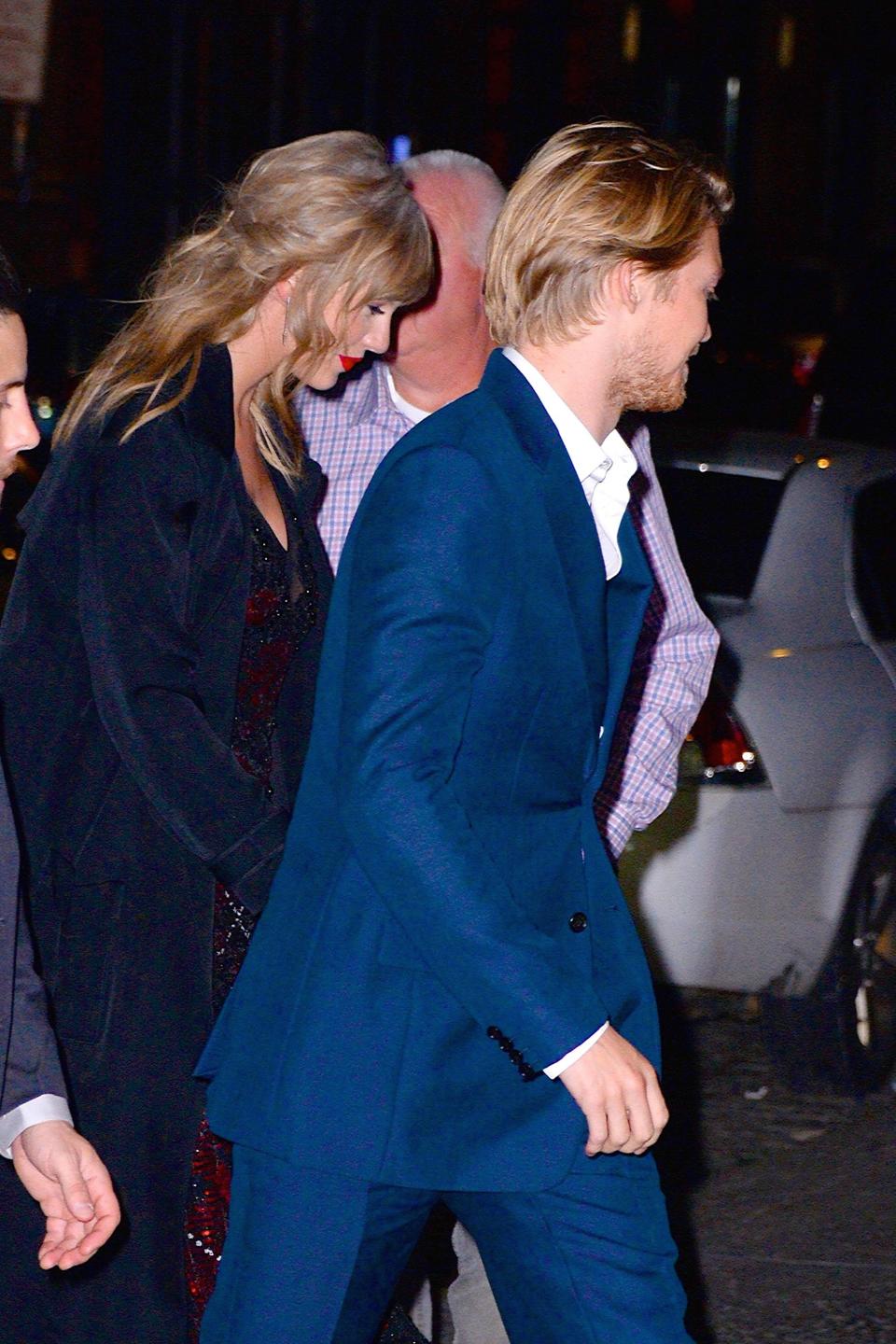 Taylor Swift and Joe Alwyn attended the actor's premiere of his new movie and then got caught by cameras leaving the afterparty.