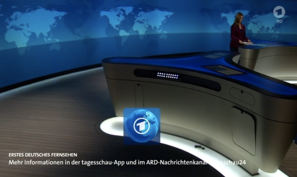 Nur aufmerksame Zuschauer werden die offen stehende Klappe bemerkt haben. Oder Menschen mit einem sehr, sehr stark ausgeprägten Ordnungssinn. (Quelle: Screenshot ARD Tagesschau)