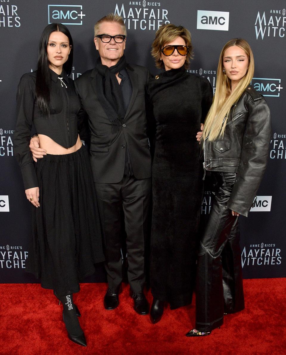 Amelia Gray Hamlin, Harry Hamlin, Lisa Rinna, and Delilah Belle Hamlin