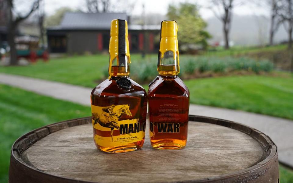 Maker’s Mark and Keeneland are launching a new 10-year bottle series commemorating top Thoroughbred racehorses, beginning with Man o’ War. But you’ll have to wait until October to get a bottle.