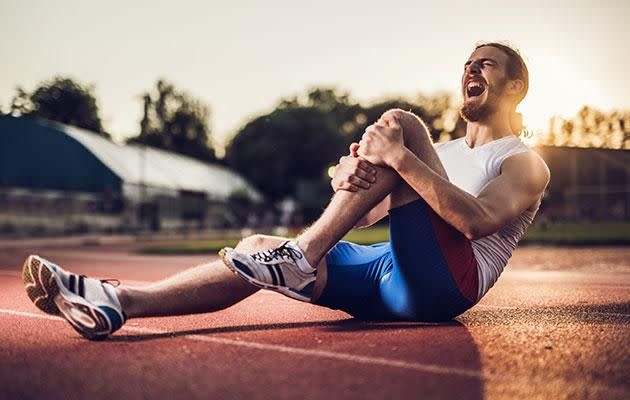 Cramps can be caused by muscle fatigue and dehydration. Photo: Getty