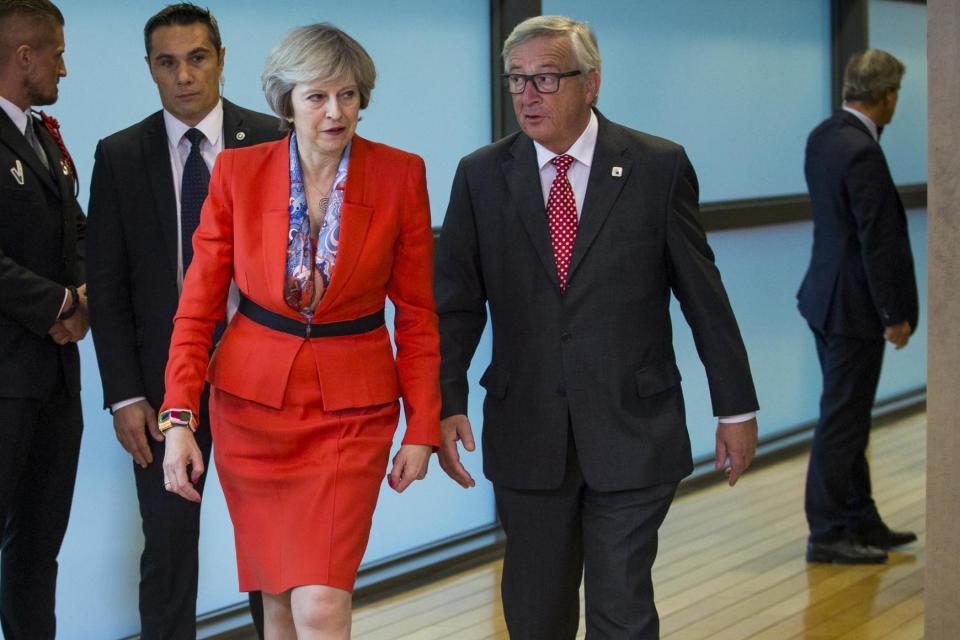 Theresa May 'begged' Juncker for help on Brexit at private Brussels dinner, leak claims