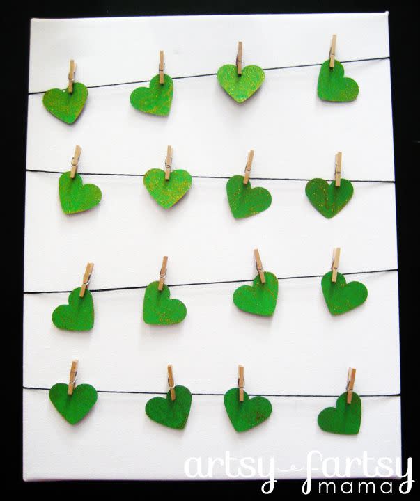 st patricks day decorations clothesline