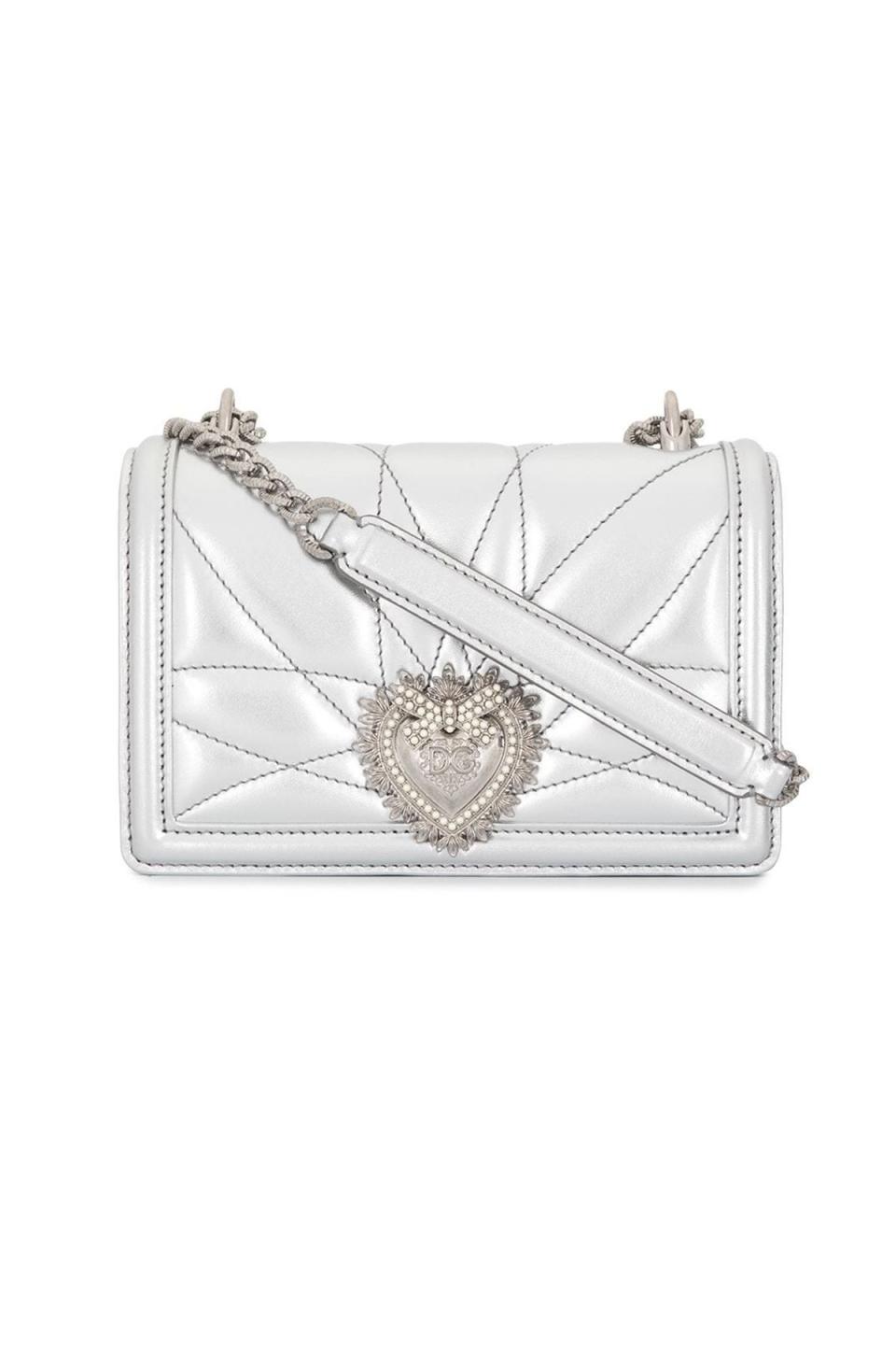 13) Devotion Metallic Shoulder Bag