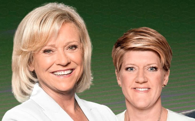 Sue Barker and Clare Balding - Watch: Has Sue Barker accidentally revealed her Wimbledon replacement? - Ray Burmiston