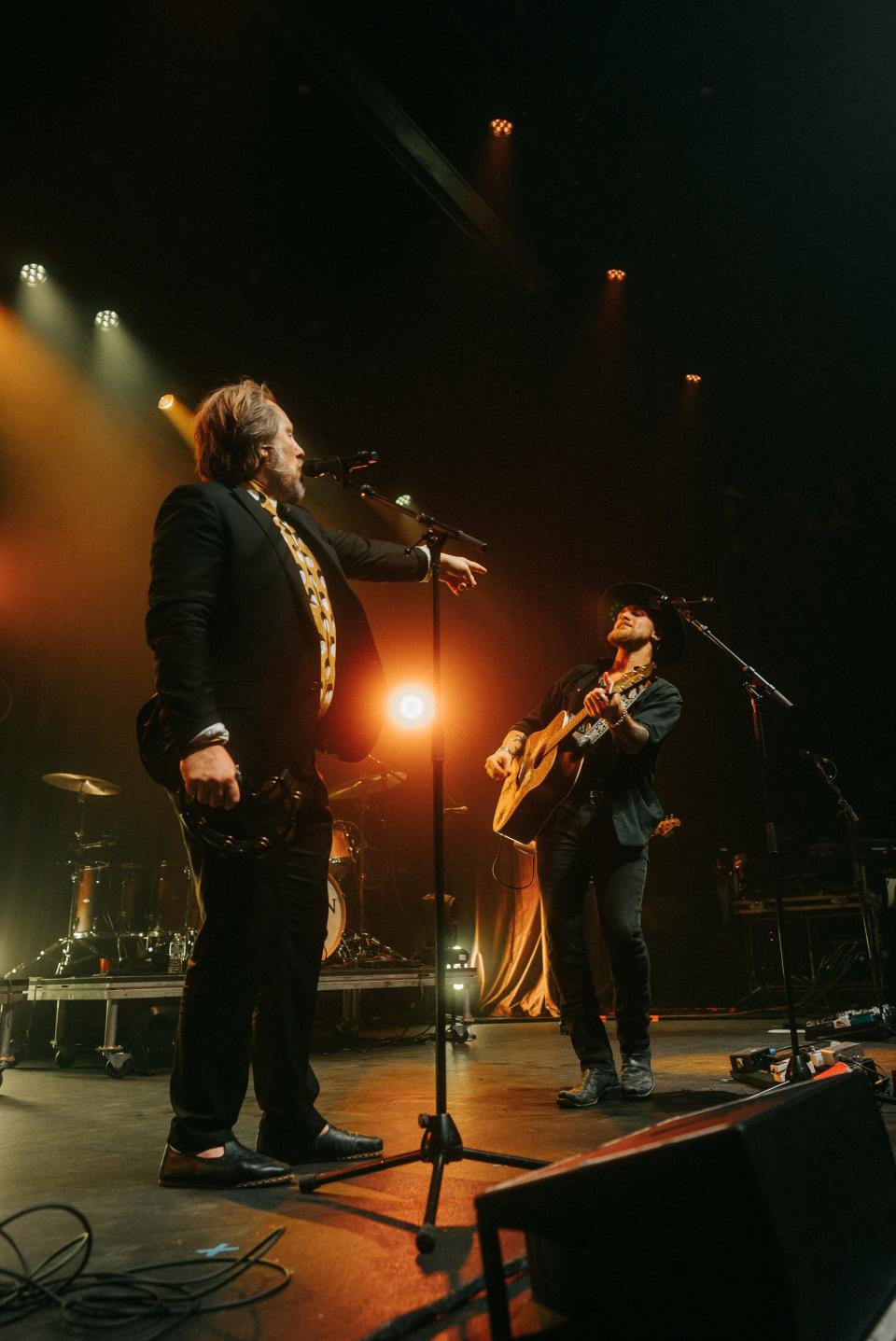 Singer-songwriter Luke Dick, onstage with Jackson Dean at Brooklyn Bowl, Feb. 15, 2024