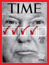 Esta polémica portada de la revista Time mostraba cinco cajas, cuatro marcadas con un tilde y una sin marcar aún para describir a Donald Trump. Las cuatro primeras cajas correspondían a los siguientes términos: acosador, showman, aguafiestas y demagogo, y la última sin marcar ponía debajo “el presidente número 45 de los Estados Unidos”. (Marzo, 16, 2016)