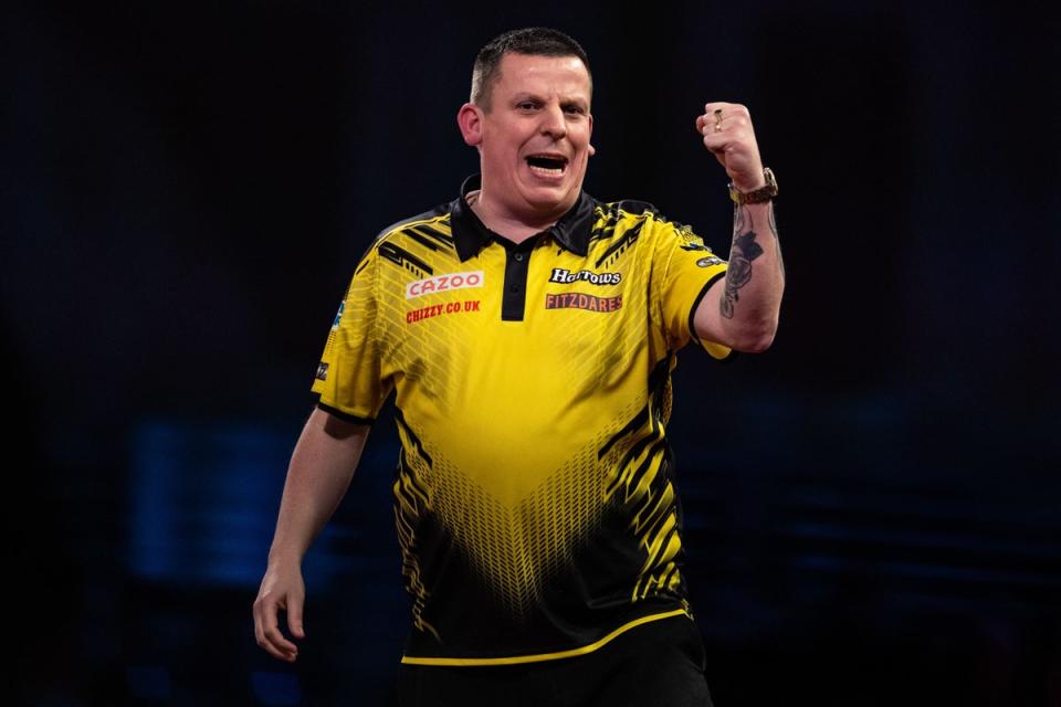 Dave Chisnall is getting back to his best form after two recent wins on the European Tour (Steven Paston/PA) (PA Wire)