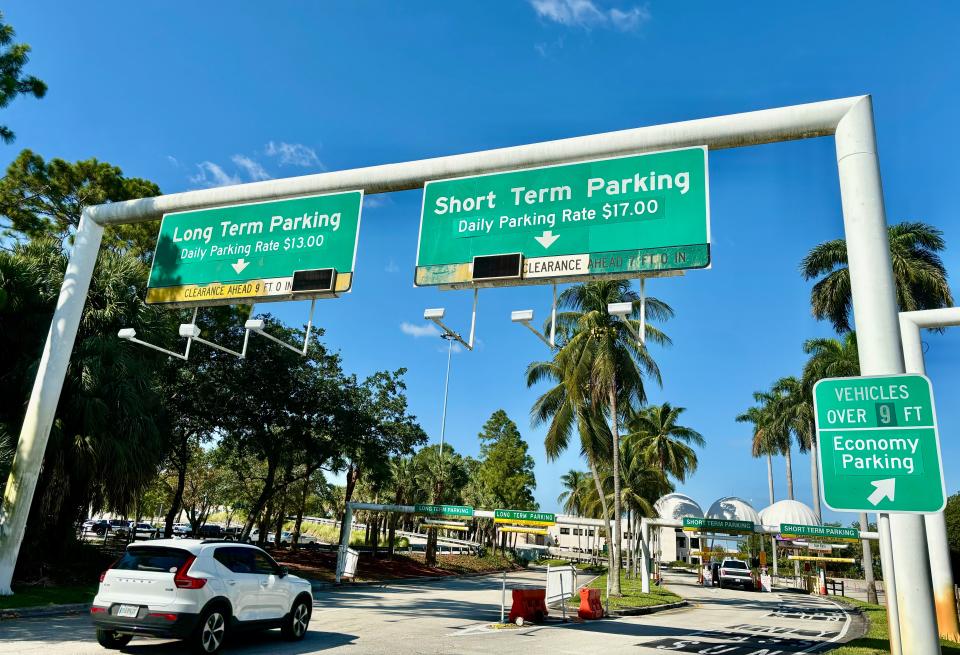 Long-term parking at Palm Beach International Airport is $13 per day and short-term $17. A proposal would increase long-term by $1 a day and short-term by $4 a day.
