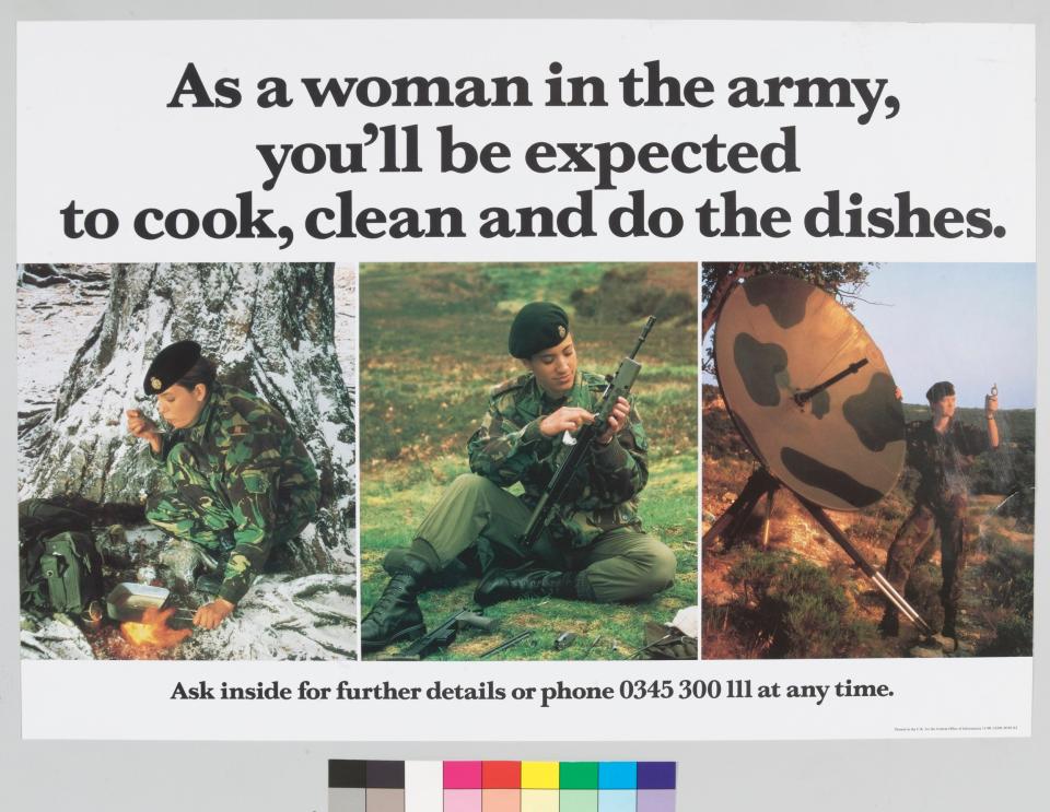 National Army Museum: recruitment poster in the Army gallery