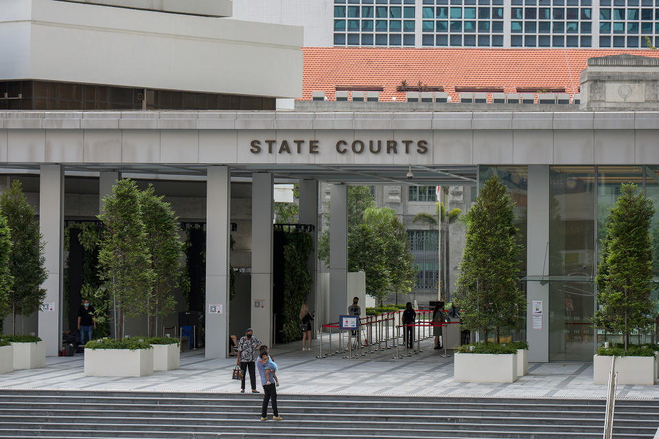 Singapore's State Courts seen on 21 April 2020. (PHOTO: Dhany Osman / Yahoo News Singapore)