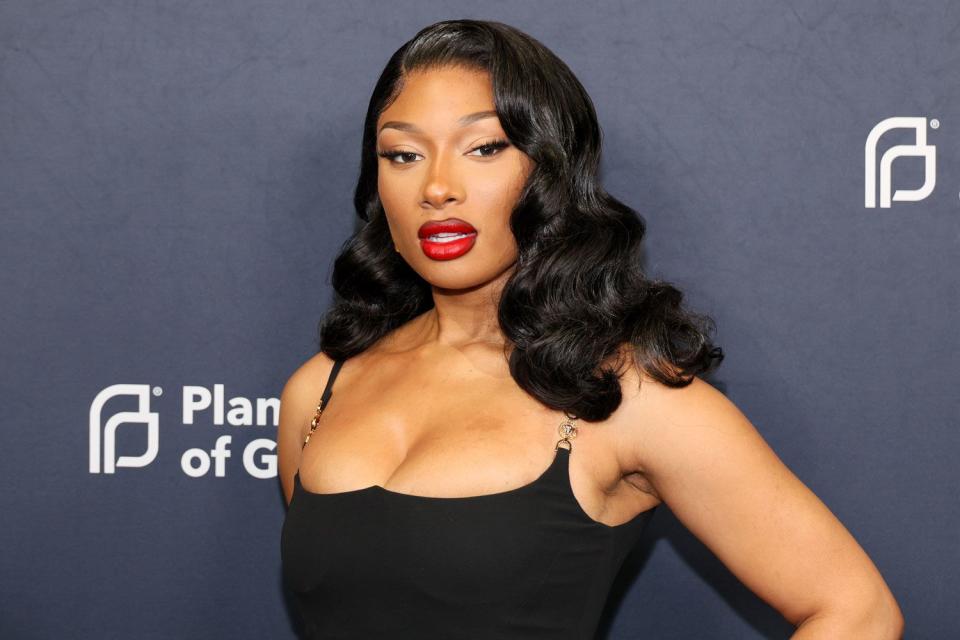 <p>Dia Dipasupil/Getty</p> Megan Thee Stallion attends the 2024 Planned Parenthood Of Greater New York Gala on April 16, 2024