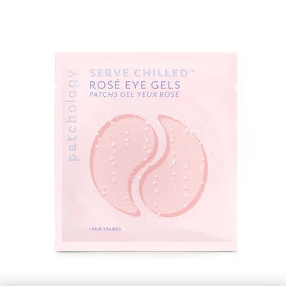 A set of rosé-inspired cooling eye masks