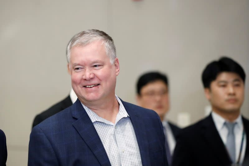 U.S. Special Representative for North Korea Stephen Biegun arrives at Incheon International Airport in Incheon