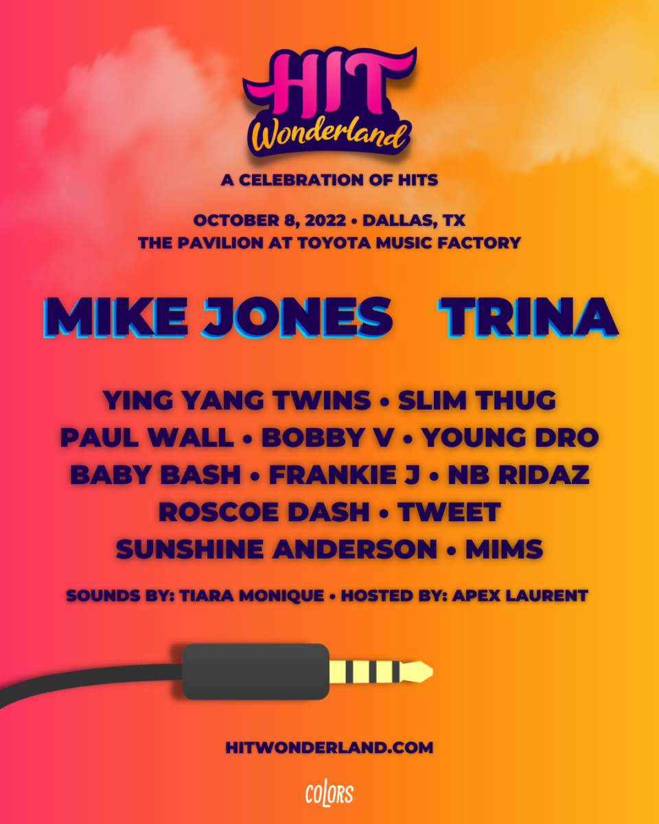 Flyer for Hit Wonderland Festival October 8, 2022 Dallas Texas.