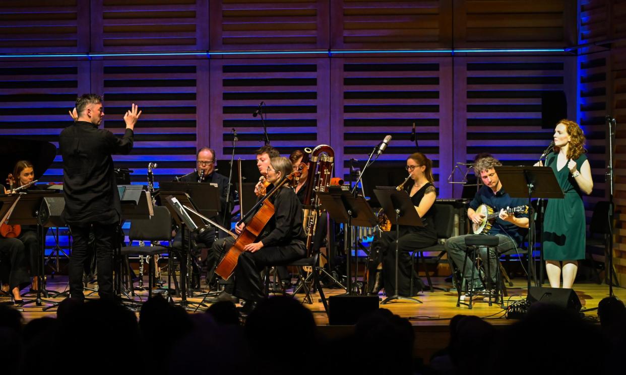 <span>The Aurora Orchestra with Robyn Stapleton and Sam Amidon. </span><span>Photograph: Monika S Jakubowska</span>