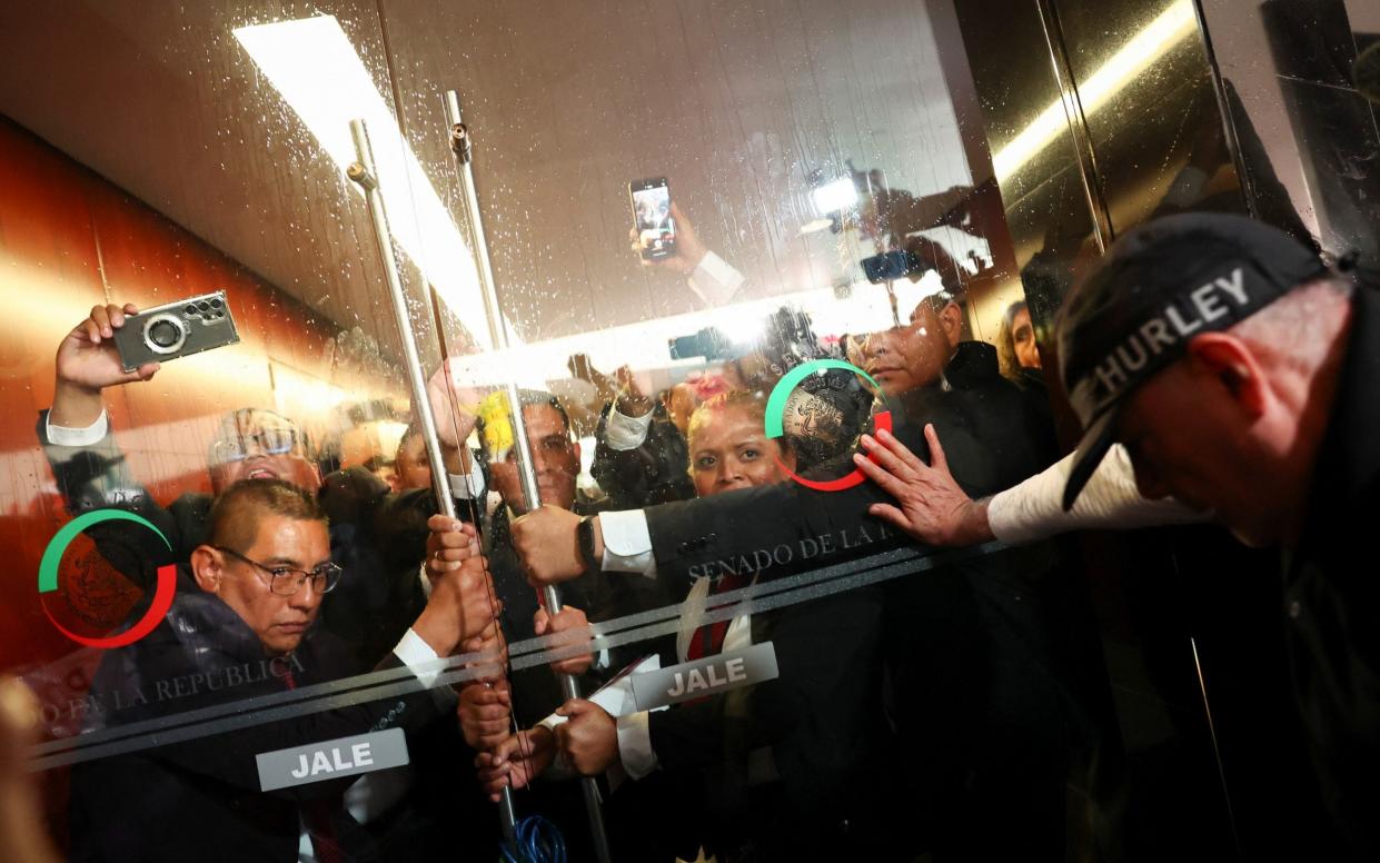 Protesters in Mexico