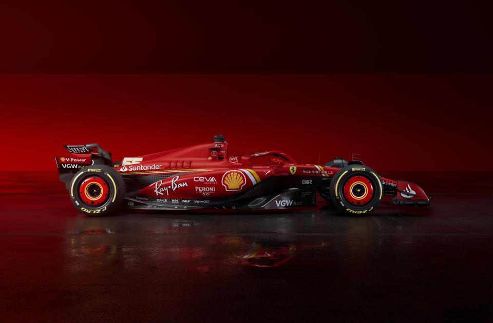 Another view of Ferrari’s SF-24 car (Scuderia Ferrari)