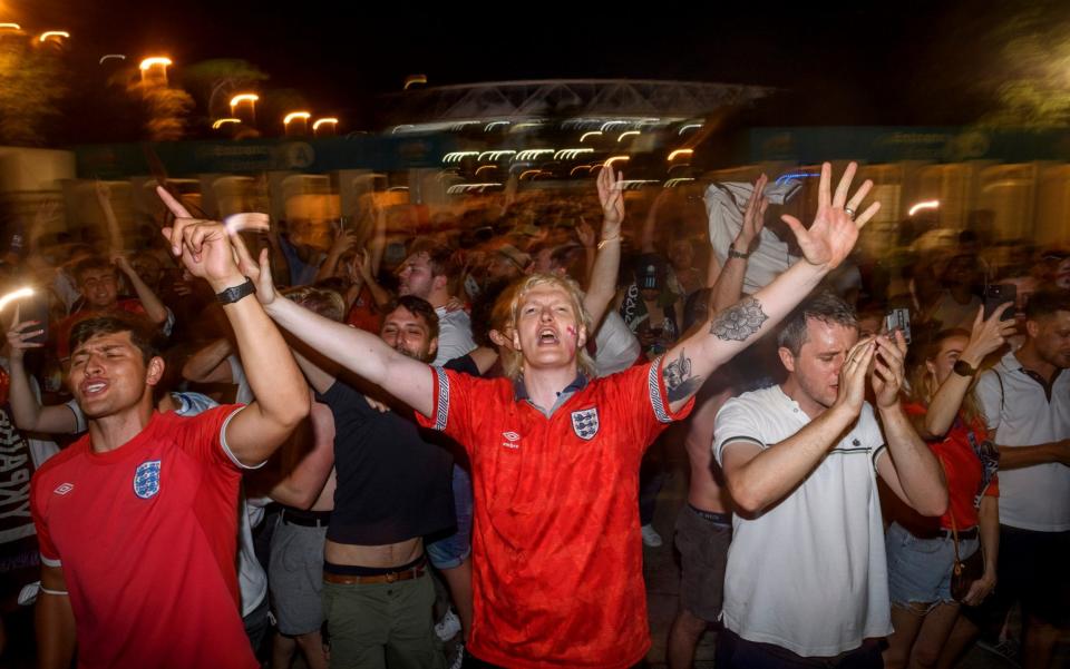 What are the odds this man is singing Football's Coming Home? - GETTY IMAGES