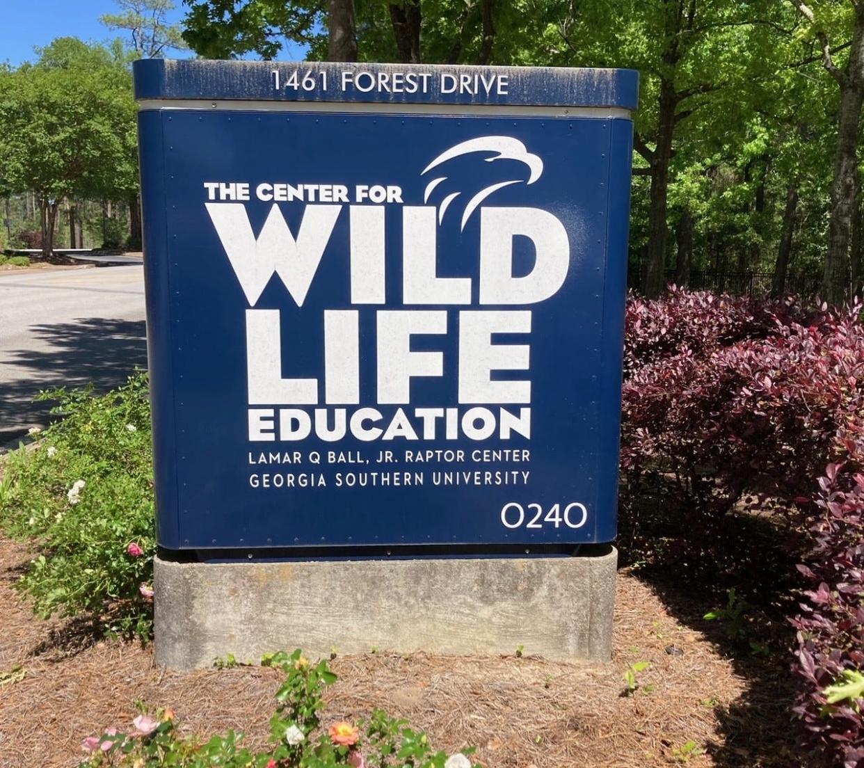 Arriving at the Center for Wildlife Education on the Georgia Southern University campus in Statesboro, Georgia.