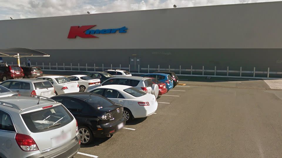 Ms Beriman said they were only making a quick trip to their local Kmart and did not require her daughter's wheelchair. Source: Google Street View