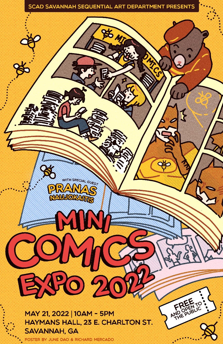 The SCAD Mini Comics Expo 2022 will be on Saturday at Haymans Hall from 10 a.m. until 5 p.m.