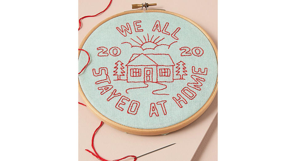 We Stayed Home Embroidery Kit (Anthropologie)