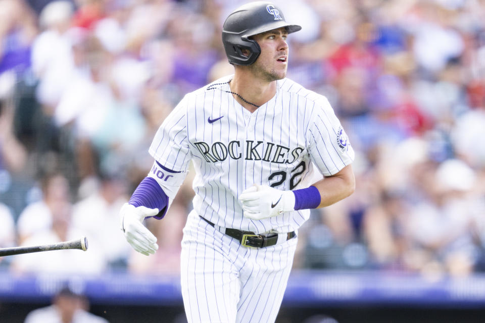 Nolan Jones。（MLB Photo by Rachel O'Driscoll/Colorado Rockies/Getty Images）